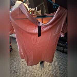 Chic Pink Short Sleeve Women's Top